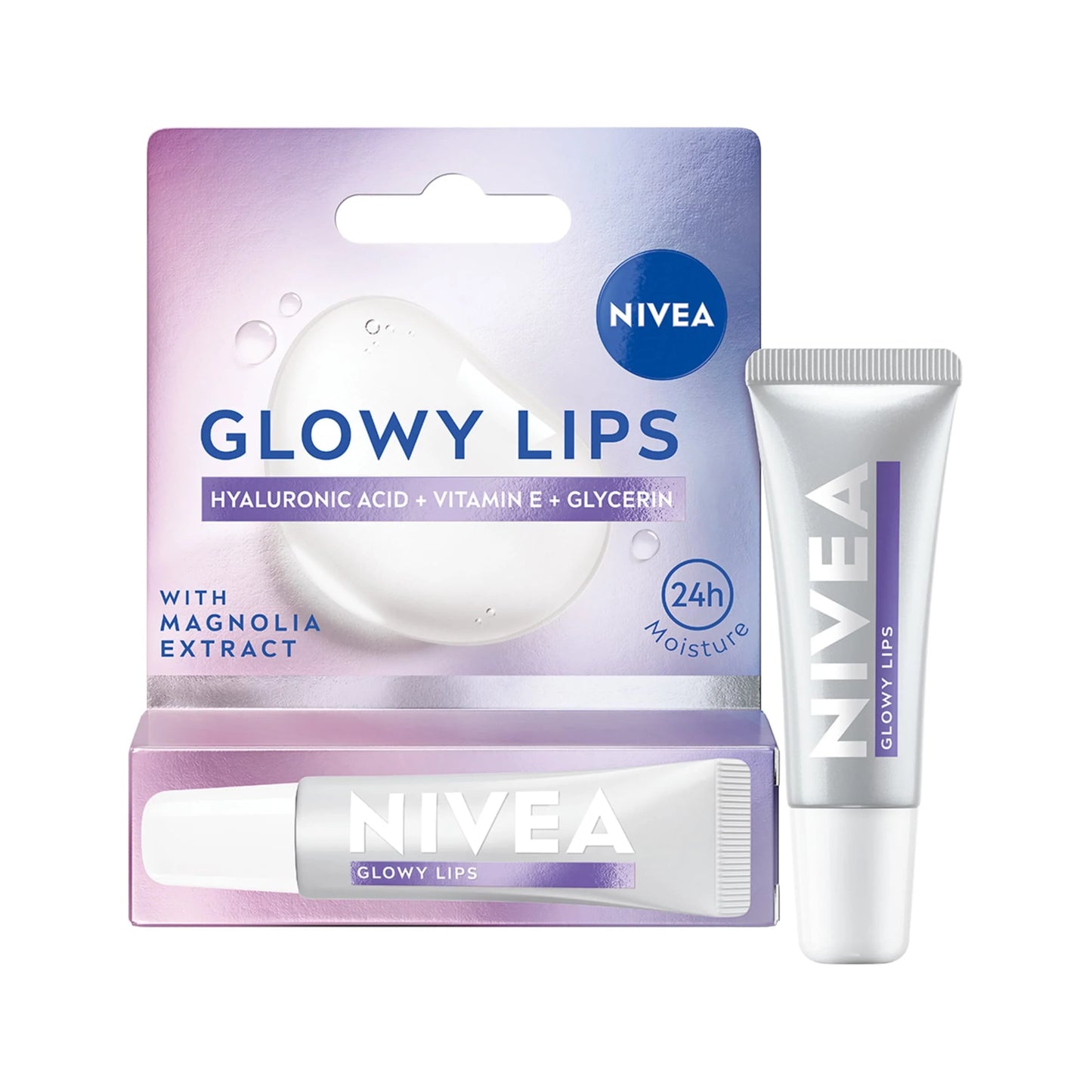 Glowy Lip Balm Tube Original 24h With by NIVEA