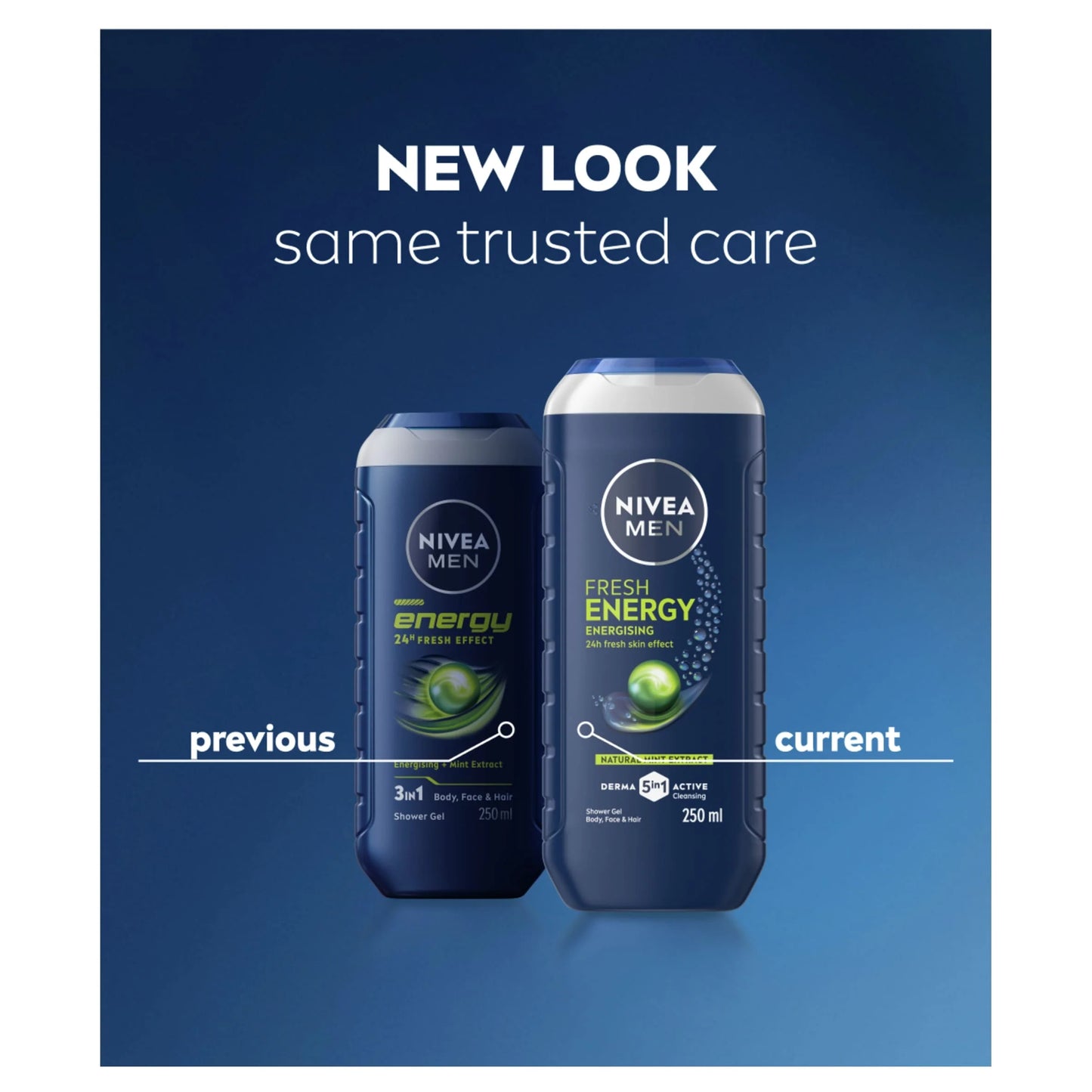 Men Energy Mint Extract Shower Gel 250ml by NIVEA