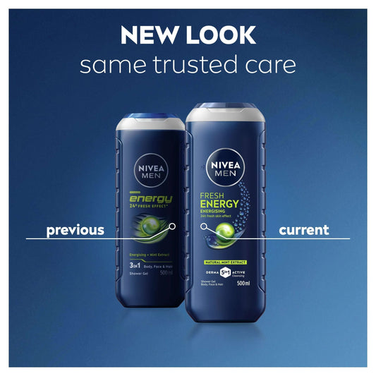 Men Energy Shower Gel 500ml by NIVEA