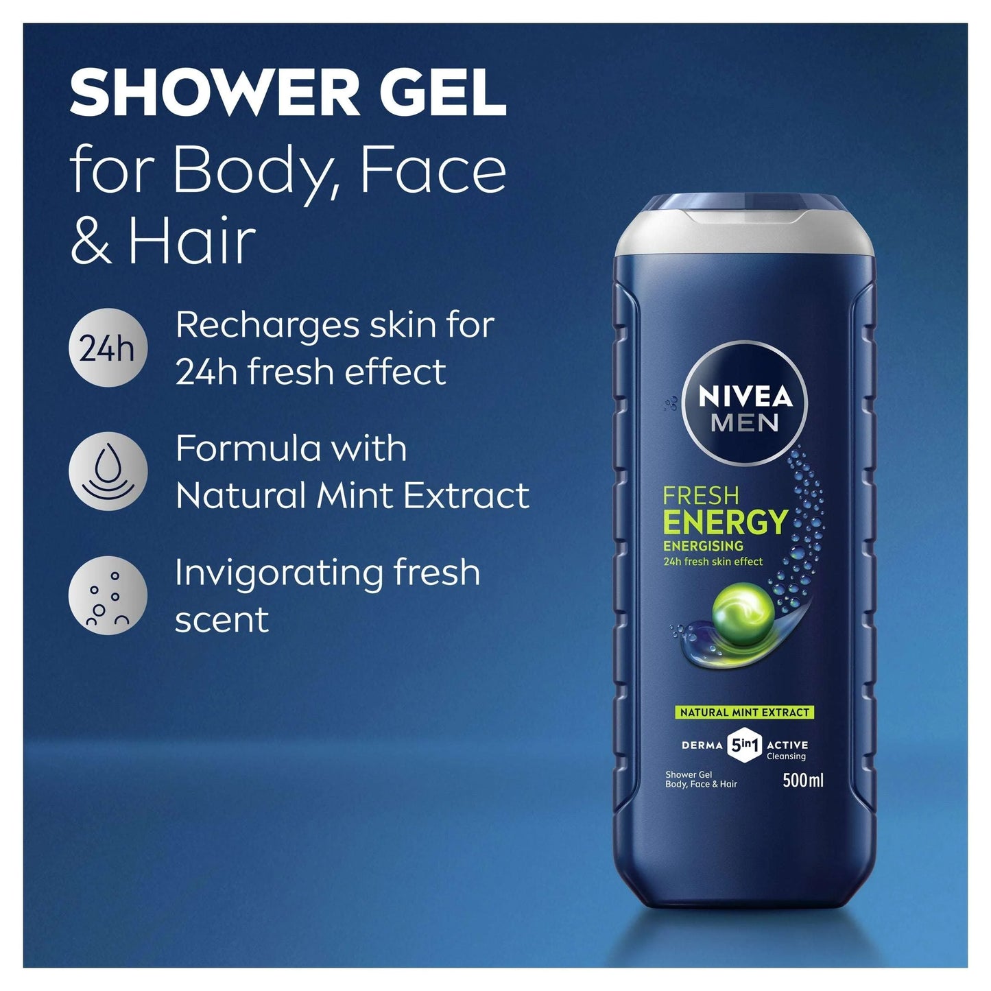 Men Energy Shower Gel 500ml by NIVEA