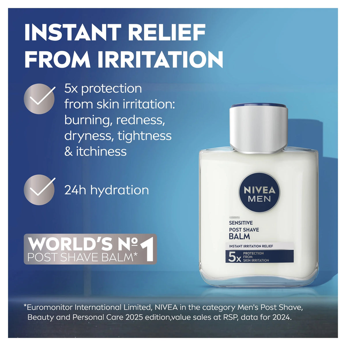 Men Sensitive Post Shave Balm 100ml by NIVEA