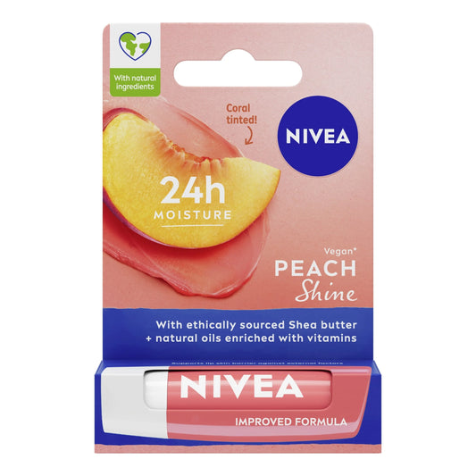 Peach Shine Lip Balm 4.8g by NIVEA