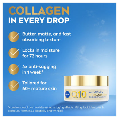 Q10 Anti-wrinkle 60+ Collagen Facial Butter 50ml by NIVEA