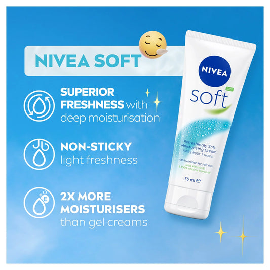 Soft Moisturiser 75ml by NIVEA