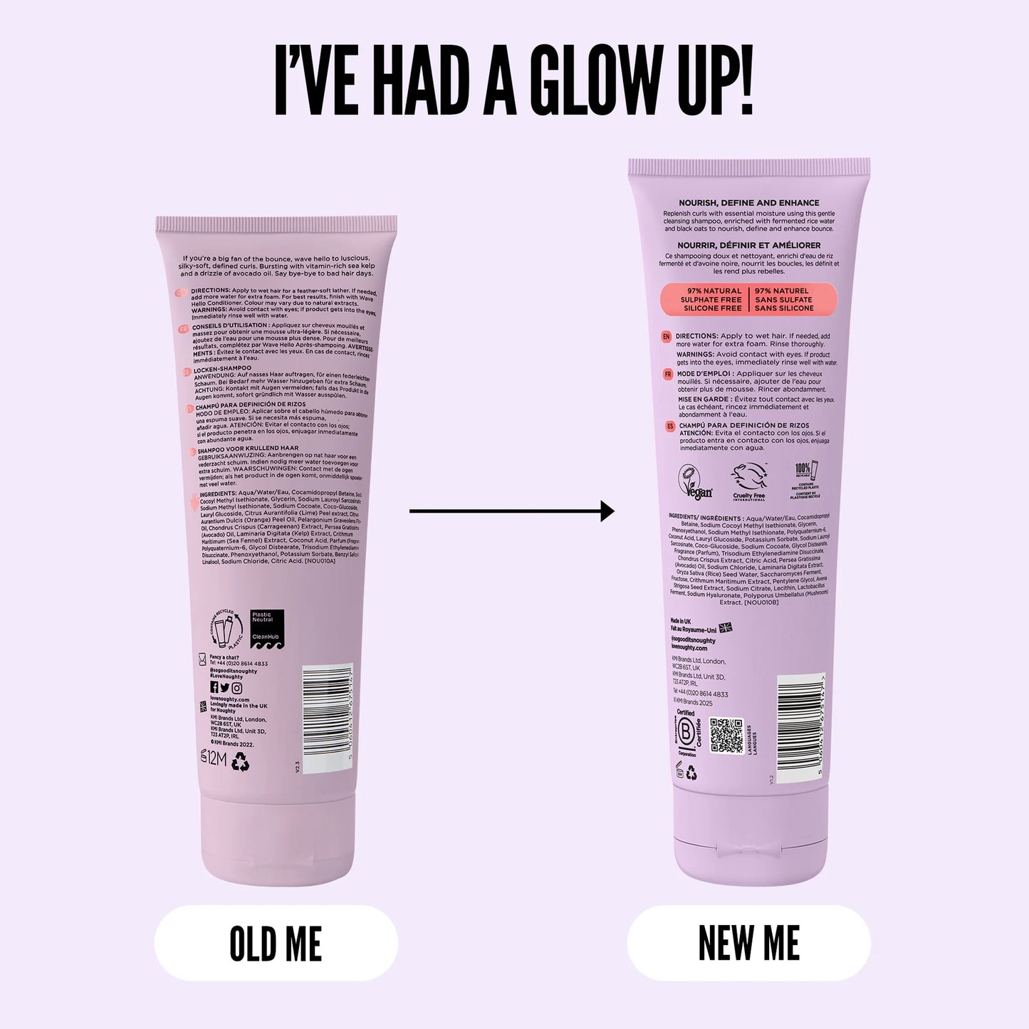 Wave Curl Defining Shampoo 250ml by Noughty
