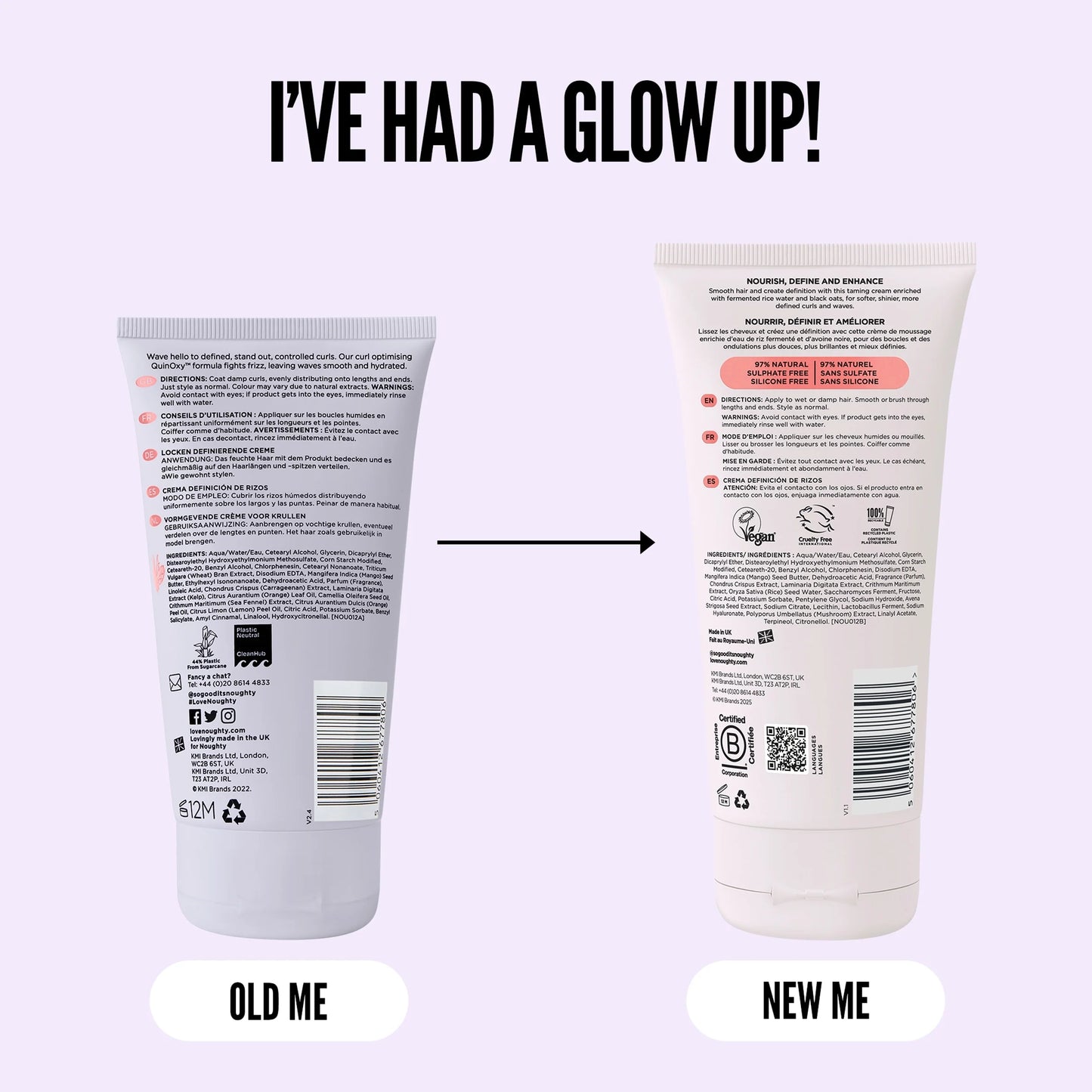 Wave Curl Defining Taming Cream 150ml by Noughty