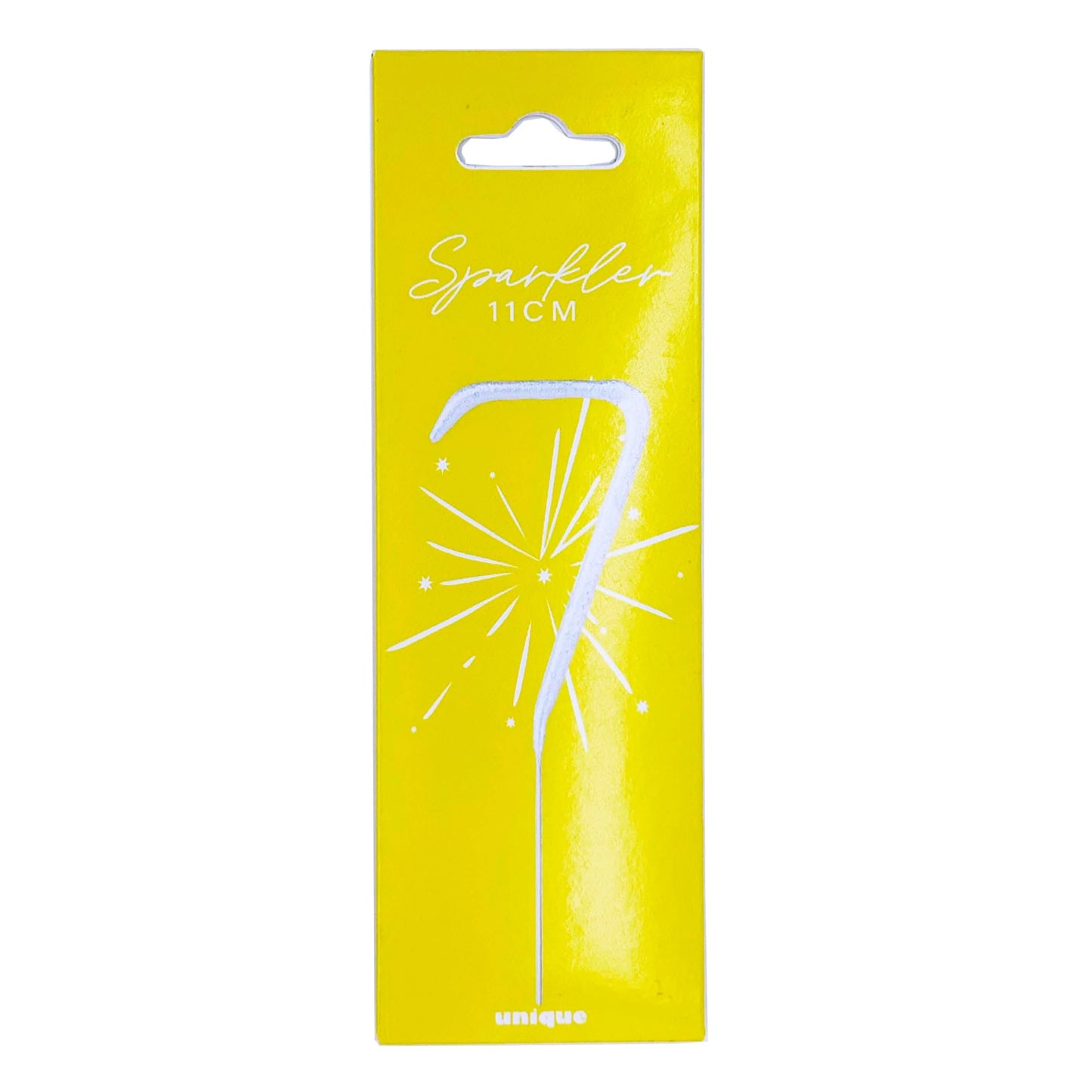Number 7 Cake Sparkler by UNIQUE PARTY