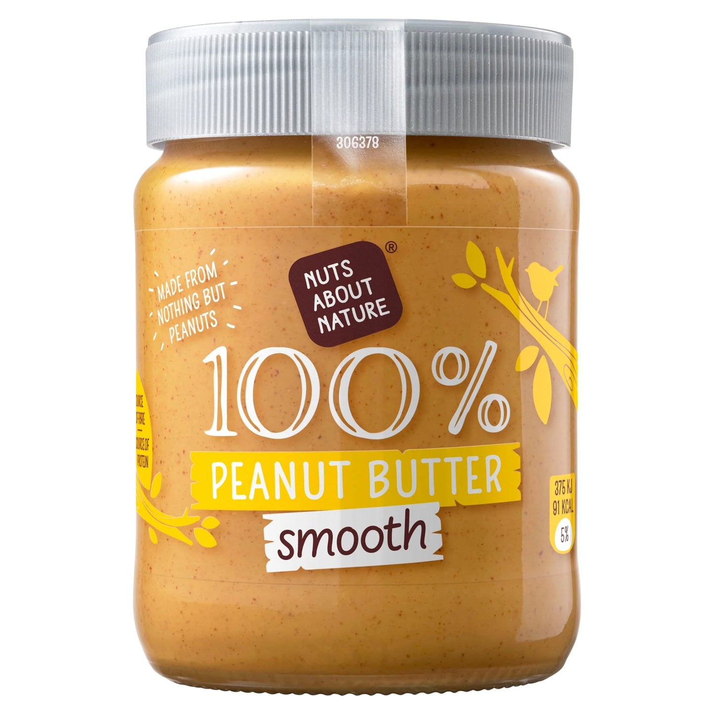 Nuts About Nature Peanut Butter Smooth 340g by NUTS ABT NATURE