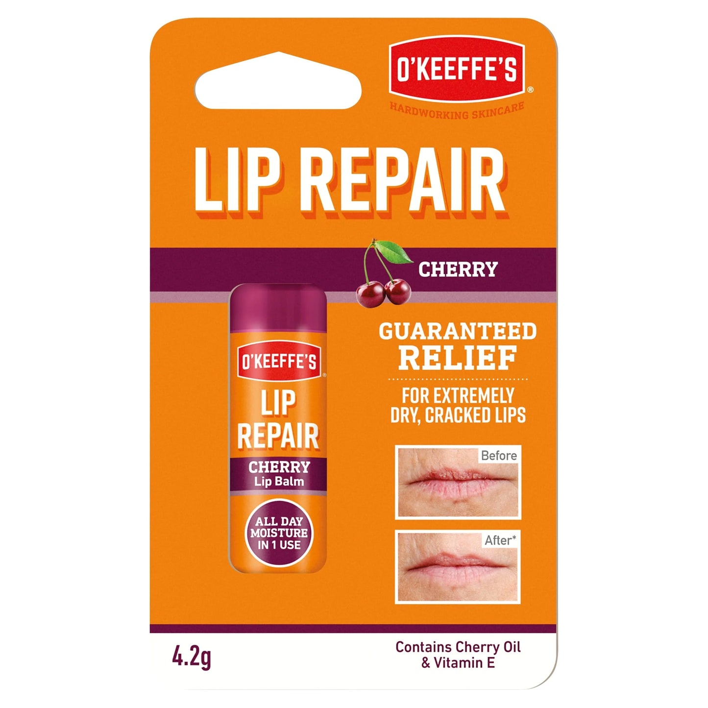 Lip Repair Lip Balm - Cherry 4.2g by O'KEEFFE'S