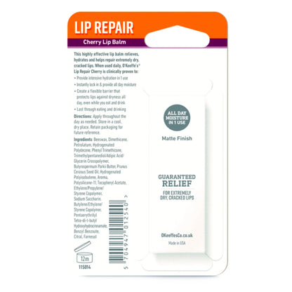 Lip Repair Lip Balm - Cherry 4.2g by O'KEEFFE'S