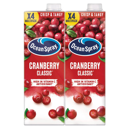 Cranberry Classic Juice Drink 4 X 1 Litre by OCEAN SPRAY