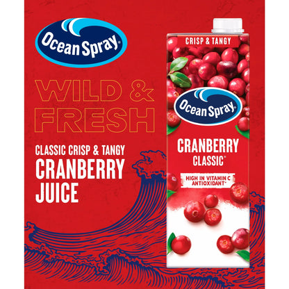 Cranberry Classic Juice Drink 4 X 1 Litre by OCEAN SPRAY