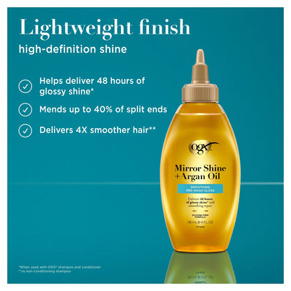 Mirror Shine +argan Oil Pre-wash Hair by OGX