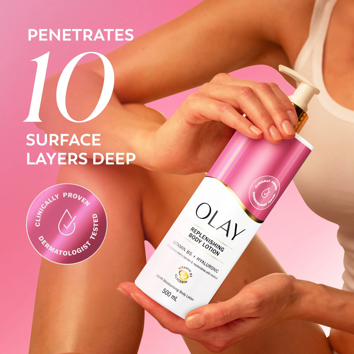Replenishing Body Lotion 500ml by OLAY at The British Vault
