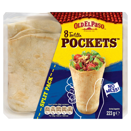 8 Tortilla Pockets 223g by OLD EL Paso