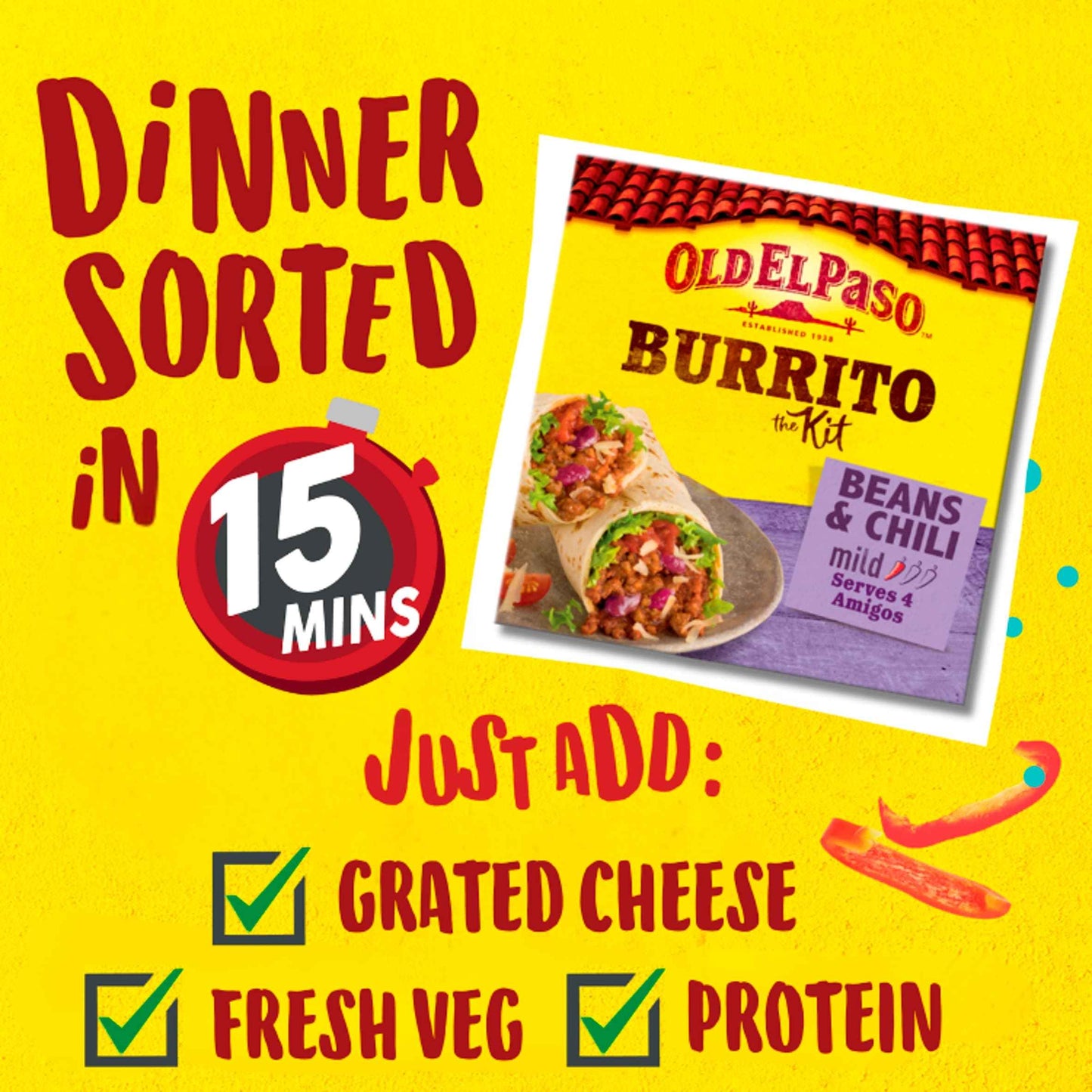 Burrito Dinner Kit 620g by OLD EL Paso