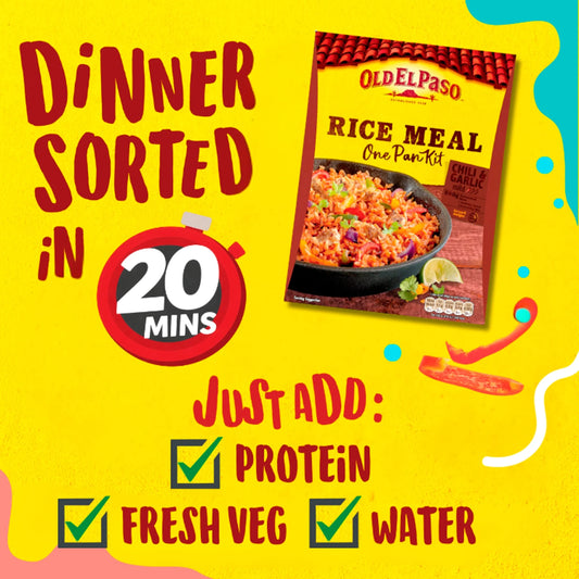 Chilli & Garlic Rice Kit 355g by OLD EL Paso