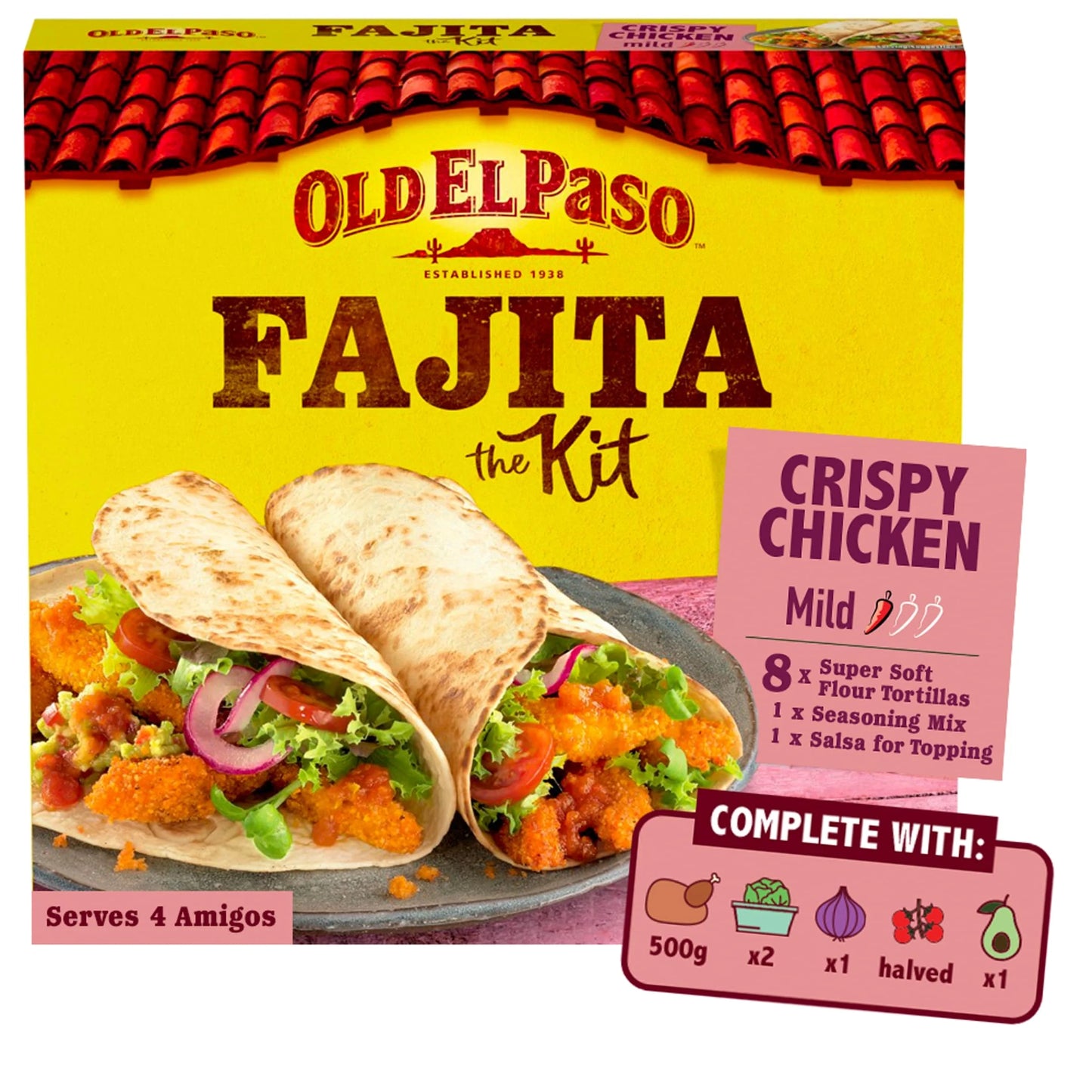 Crispy Chicken Fajita Kit 555g by OLD EL Paso