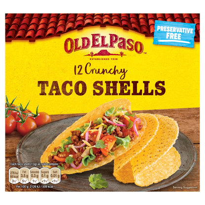 Crunchy Taco Shells X12 156g by OLD EL Paso