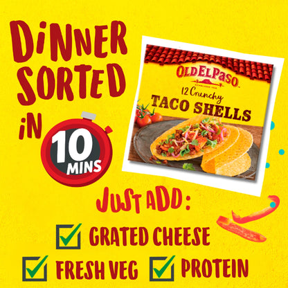 Crunchy Taco Shells X12 156g by OLD EL Paso