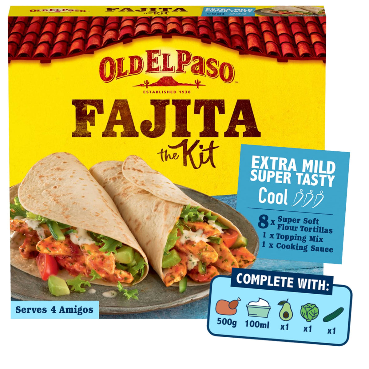 Extra Mild Fajita Dinner Kit 476g by OLD EL Paso
