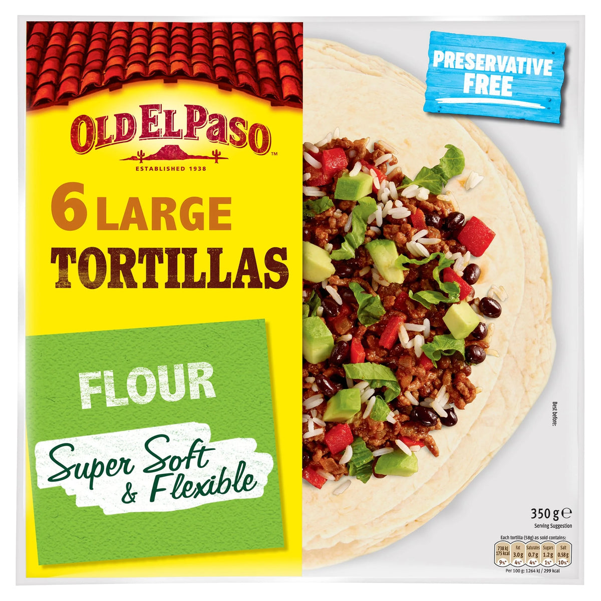 Large Super Soft Flour Tortillas by OLD EL Paso