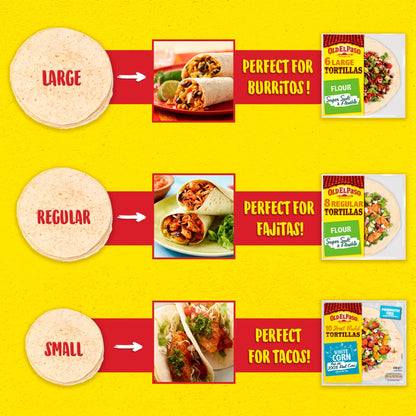 Soft Corn Tortillas Wraps X8 335g by OLD EL Paso