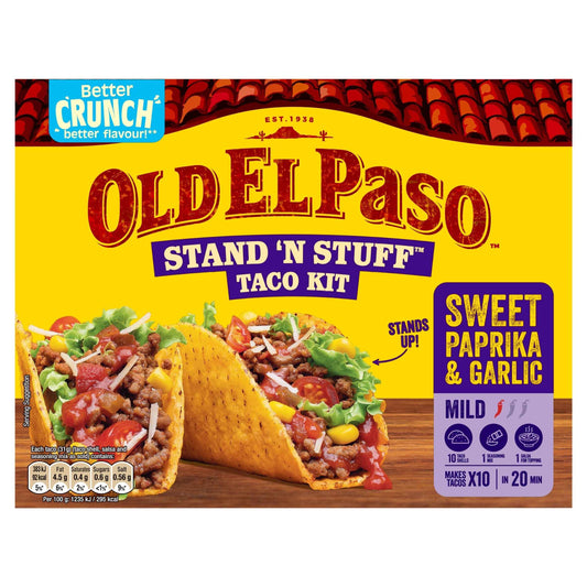Stand 'n' Stuff Taco Kit - Sweet Paprika & Garlic 312g by OLD EL Paso