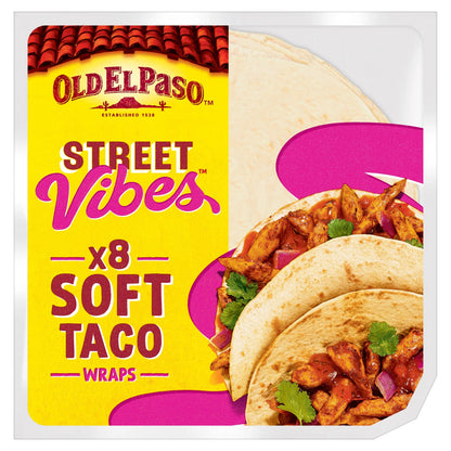 Street Vibes Soft Taco Wraps 8 Pack 220g by OLD EL Paso