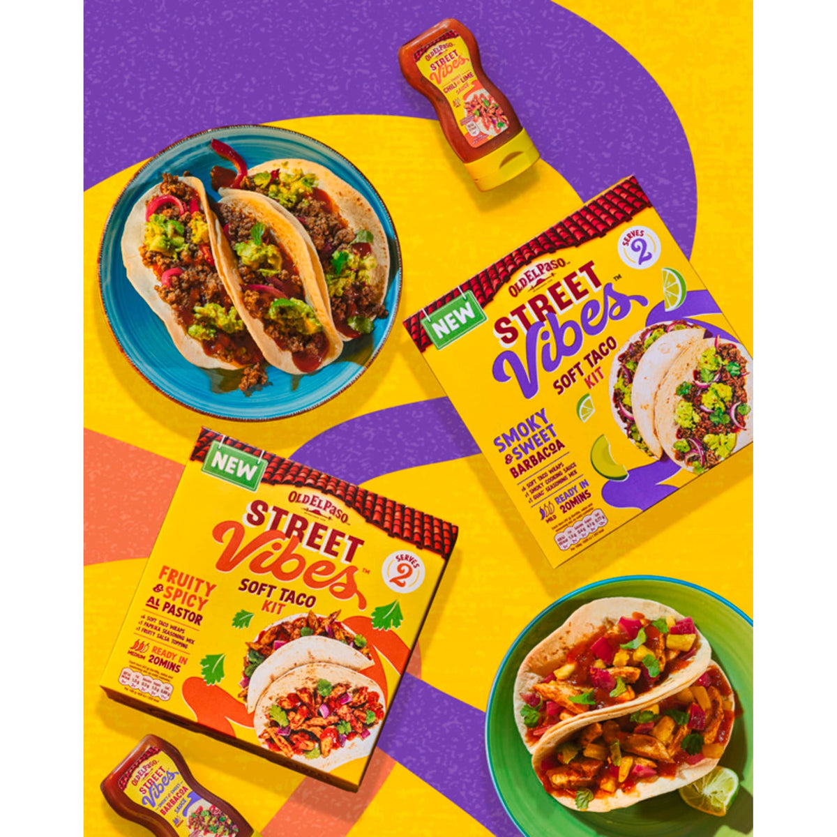 Street Vibes Soft Taco Wraps 8 Pack 220g by OLD EL Paso