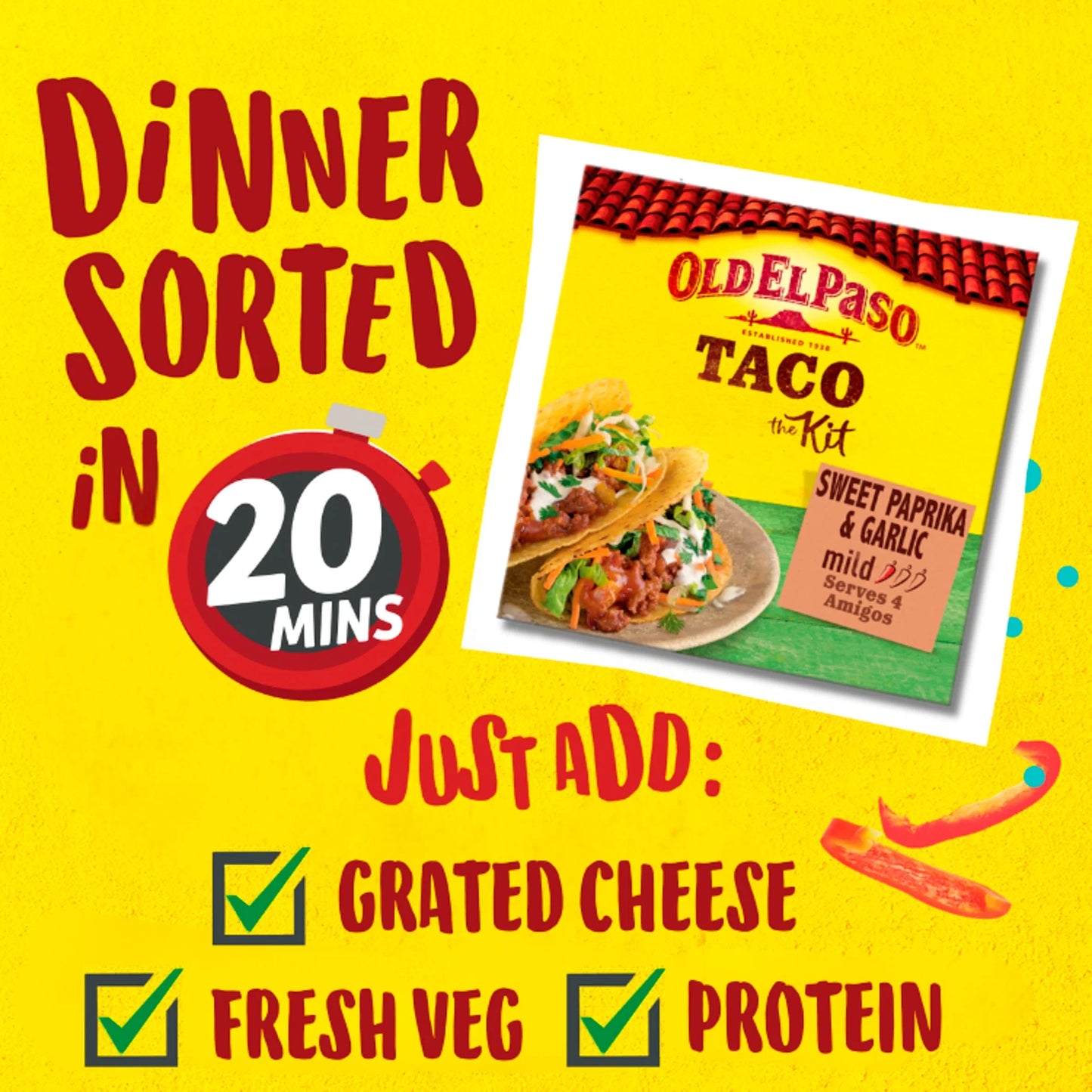Sweet Paprika & Garlic Crunchy by OLD EL Paso