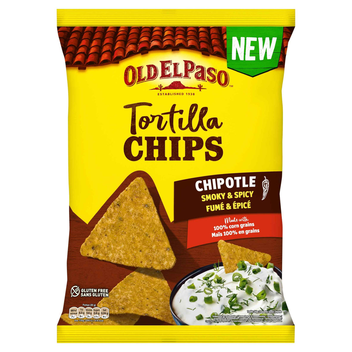 Tortilla Chips Chipotle Smoky & by OLD EL Paso