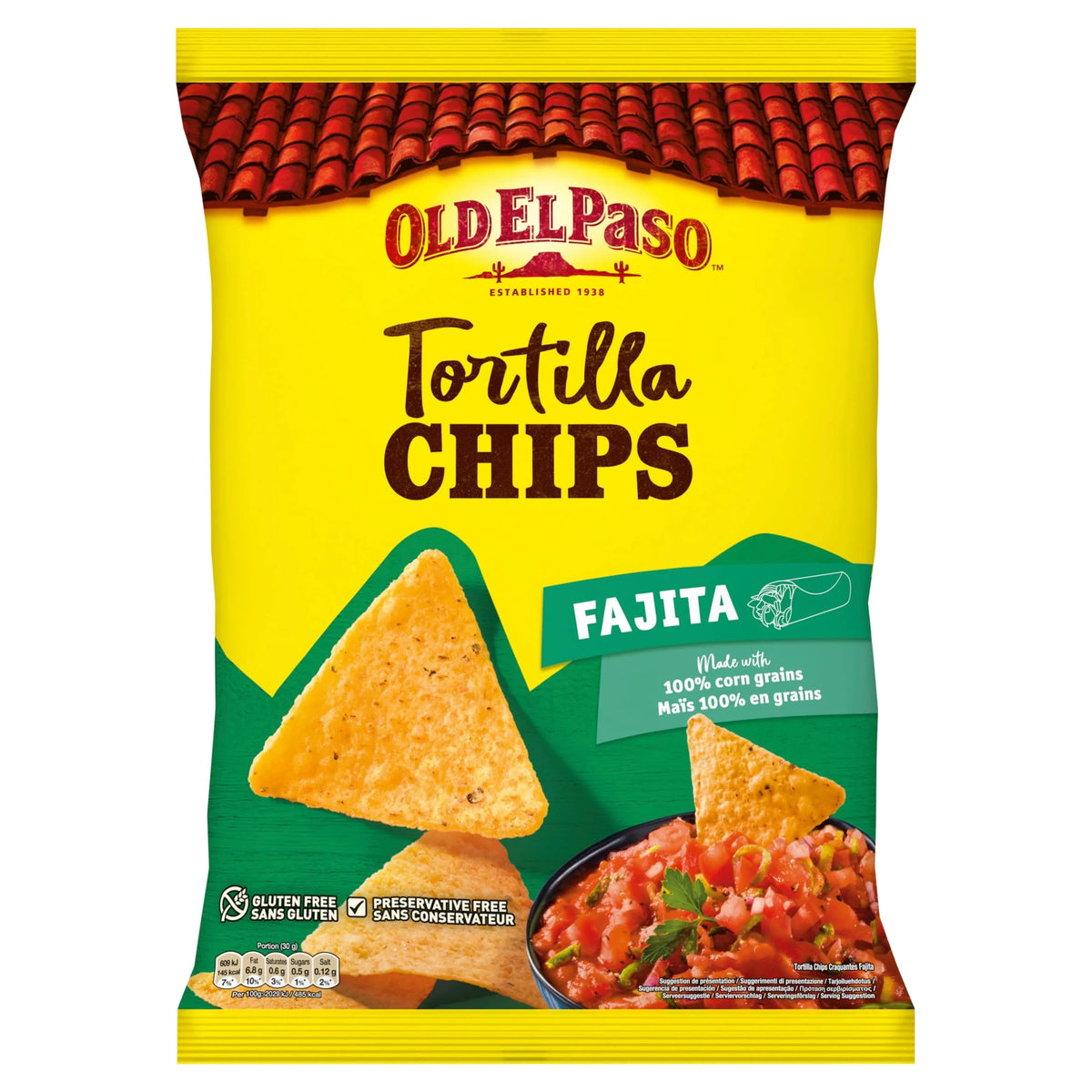 Tortilla Chips - Fajita 185g by OLD EL Paso