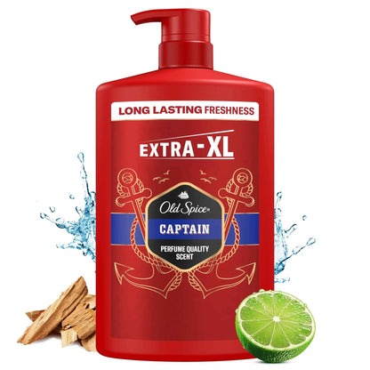 Shower Gel And Shampoo Captain 1 L by OLD SPICE