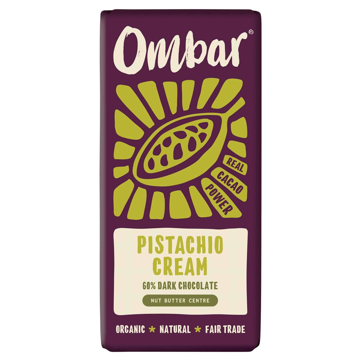 Centres Pistachio Chocolate 70g by Ombar