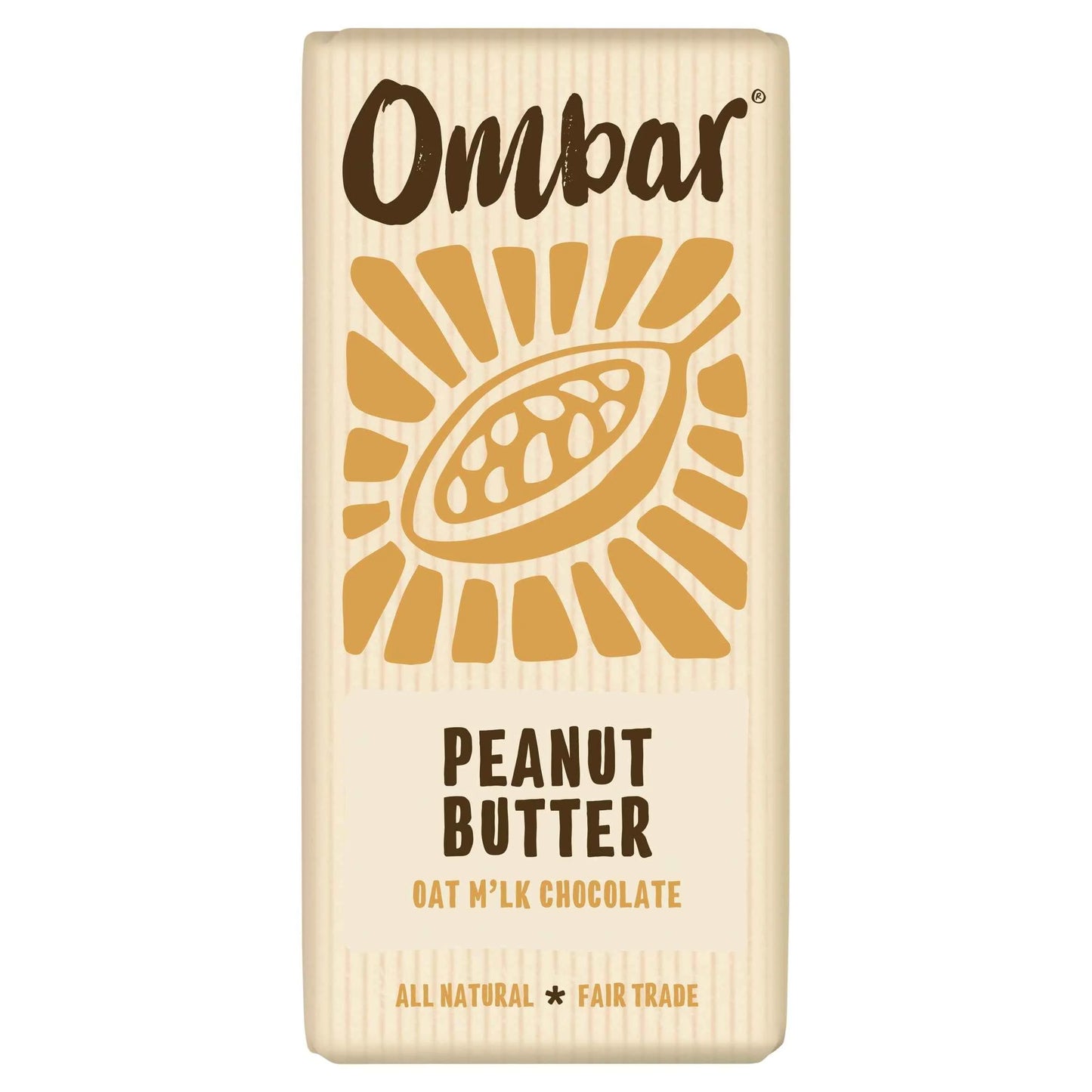Oat M'lk Peanut Butter Chocolate Bar 70g by Ombar