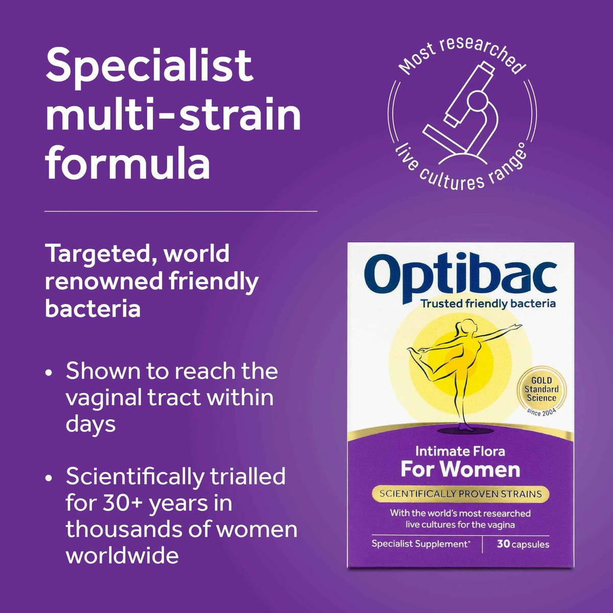 For Women - 30 Capsules by OPTIBAC PROBIOTICS
