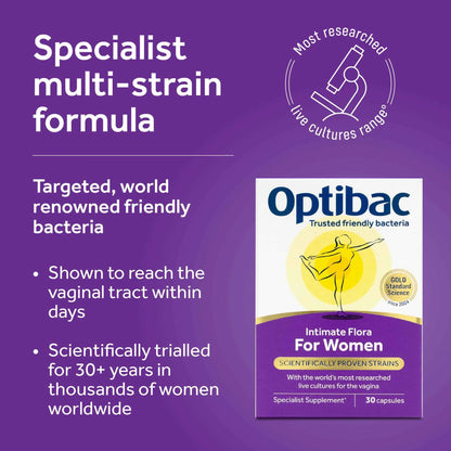 For Women - 30 Capsules by OPTIBAC PROBIOTICS