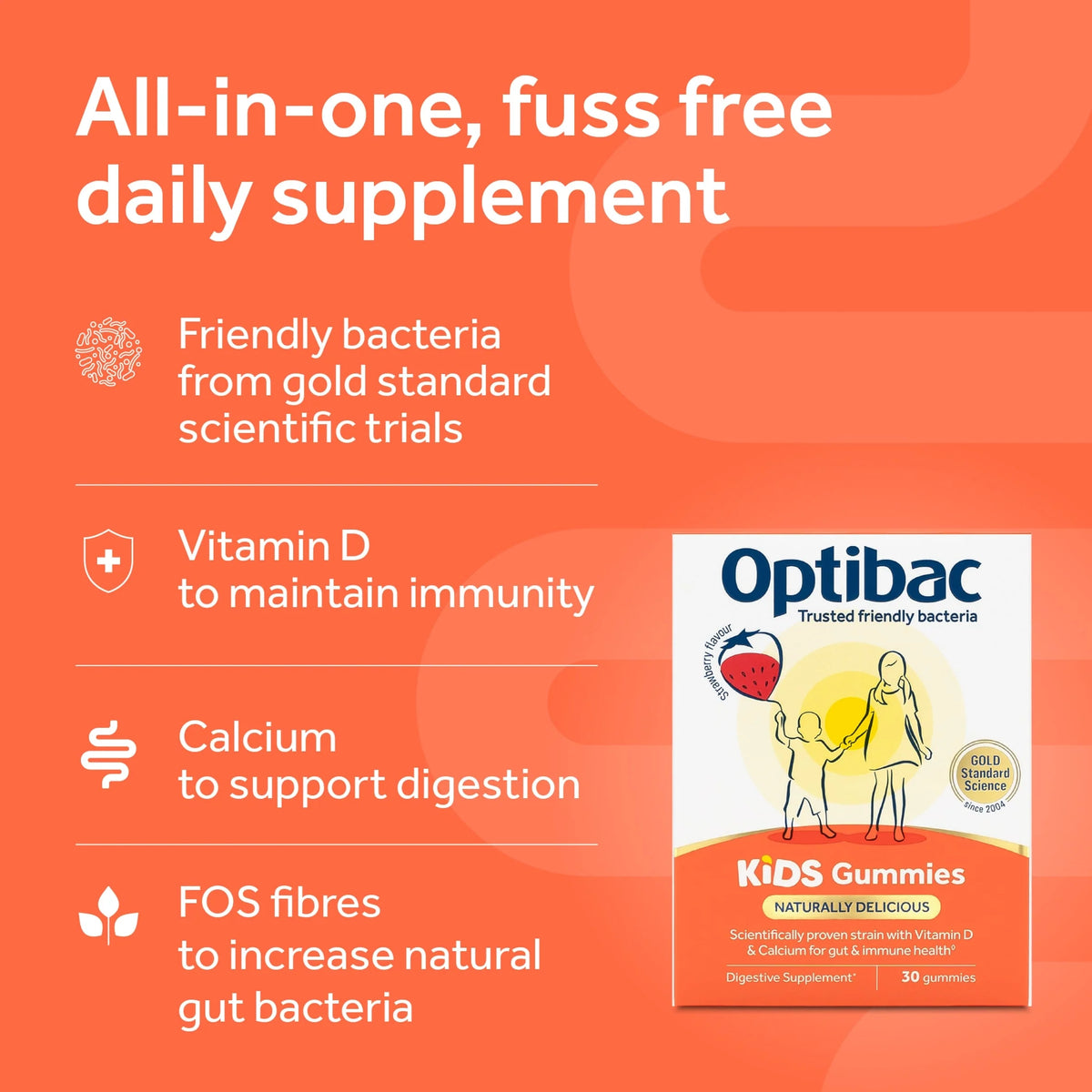 Probiotics Kids Gummies - 30 Gummies by OPTIBAC
