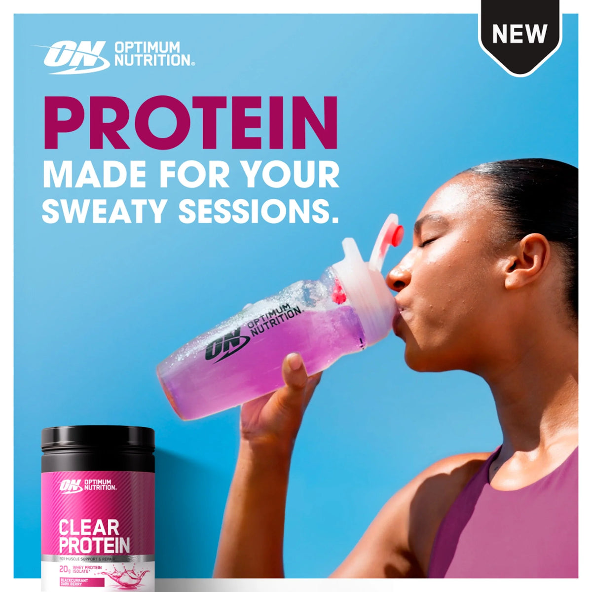 Clear Protein Blackcurrant by OPTIMUM NUTRITION at The British Vault