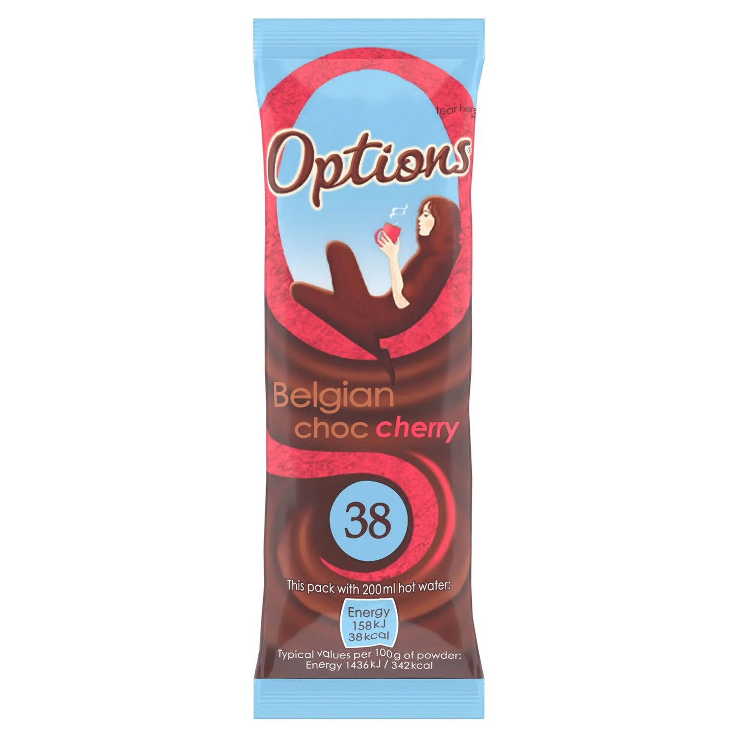 Belgian Choc Cherry Sachet 11g by Options