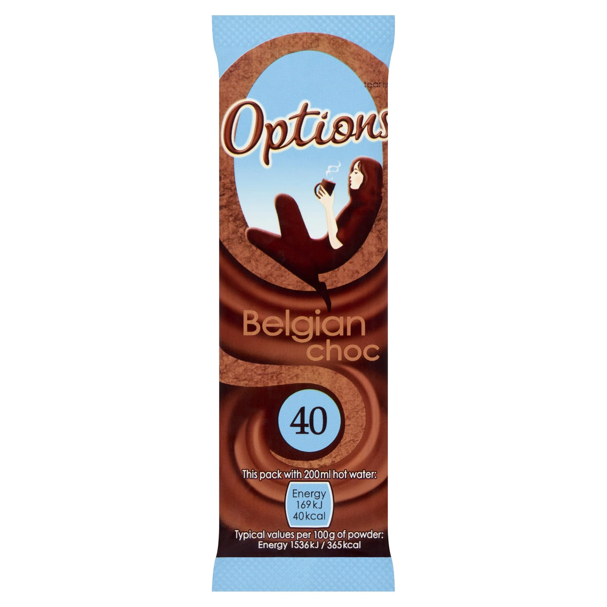 Belgian Choc Sachets 11g by Options