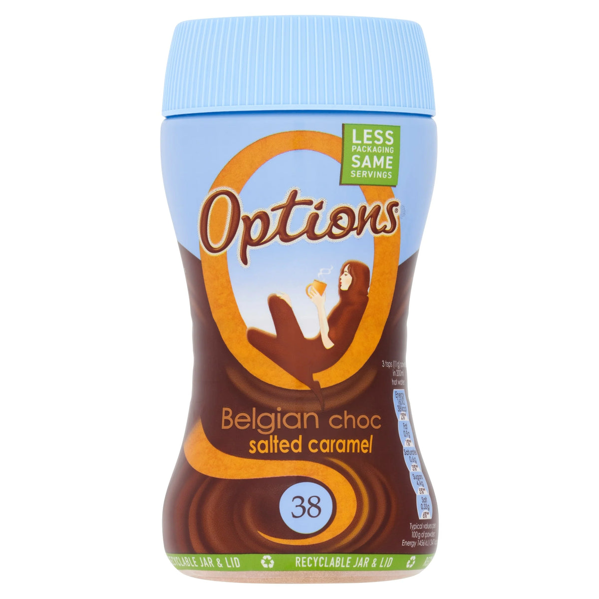 Hot Chocolate Salted Caramel 220g by Options