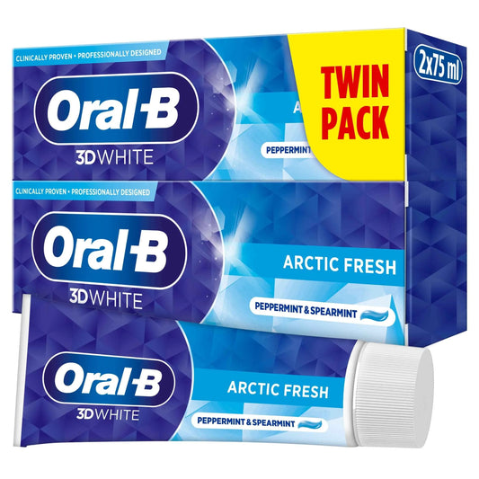 3d White Arctic Fresh Toothpaste 2x75ml by Oral-B