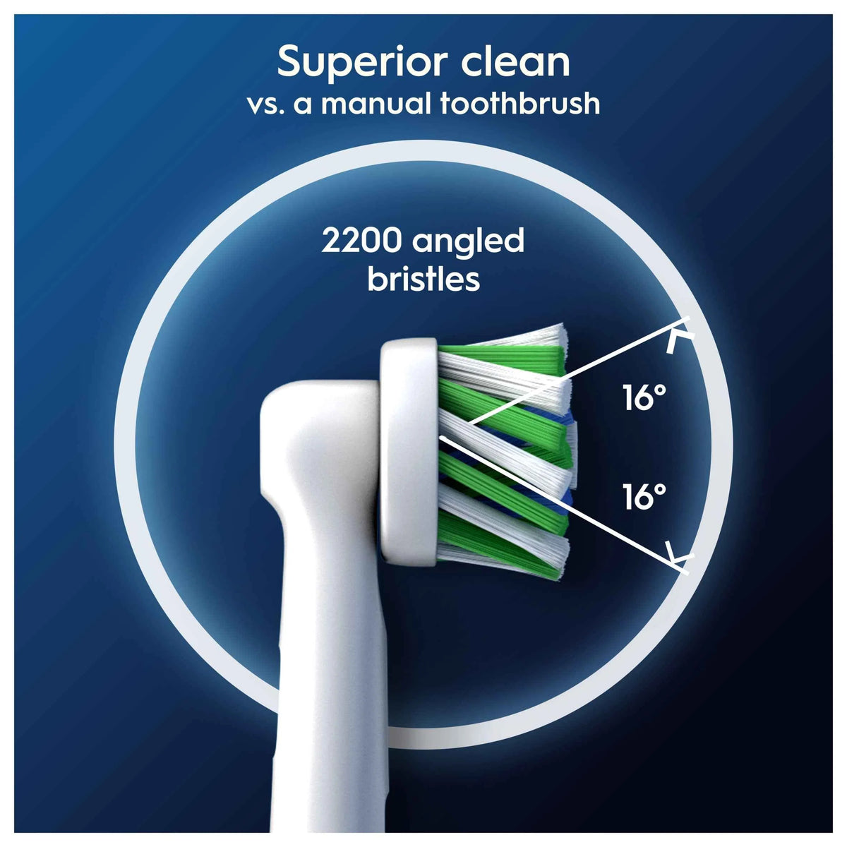 Cross Action White Electric Toothbrush Replacement Heads 8 by Oral-B