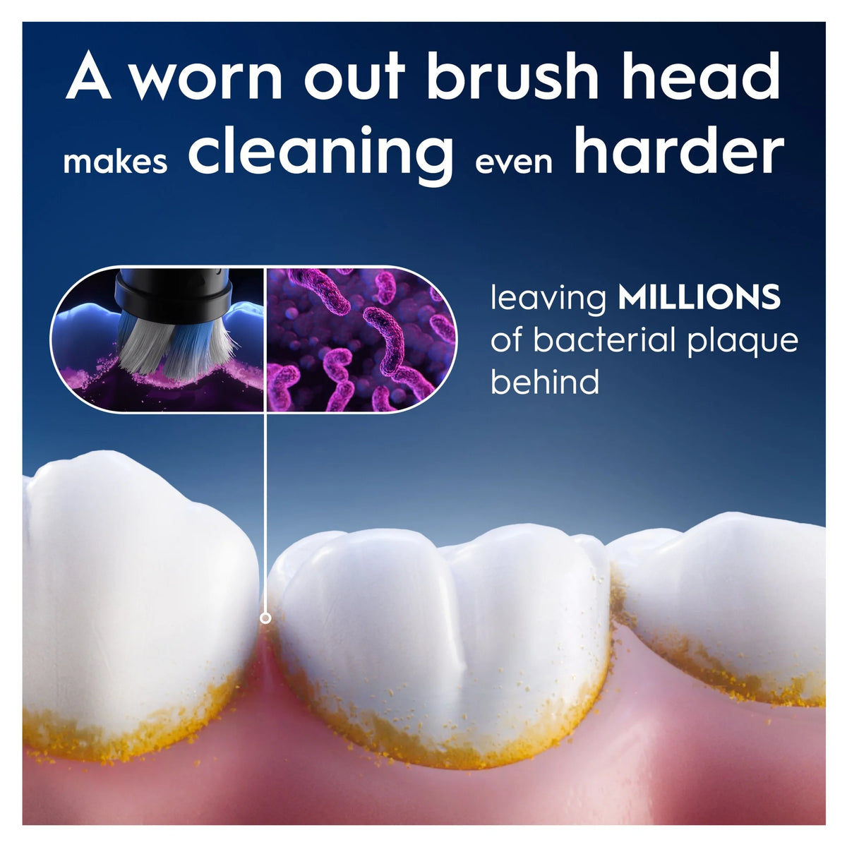 Io Gentle Clean White Toothbrush Heads by Oral-B
