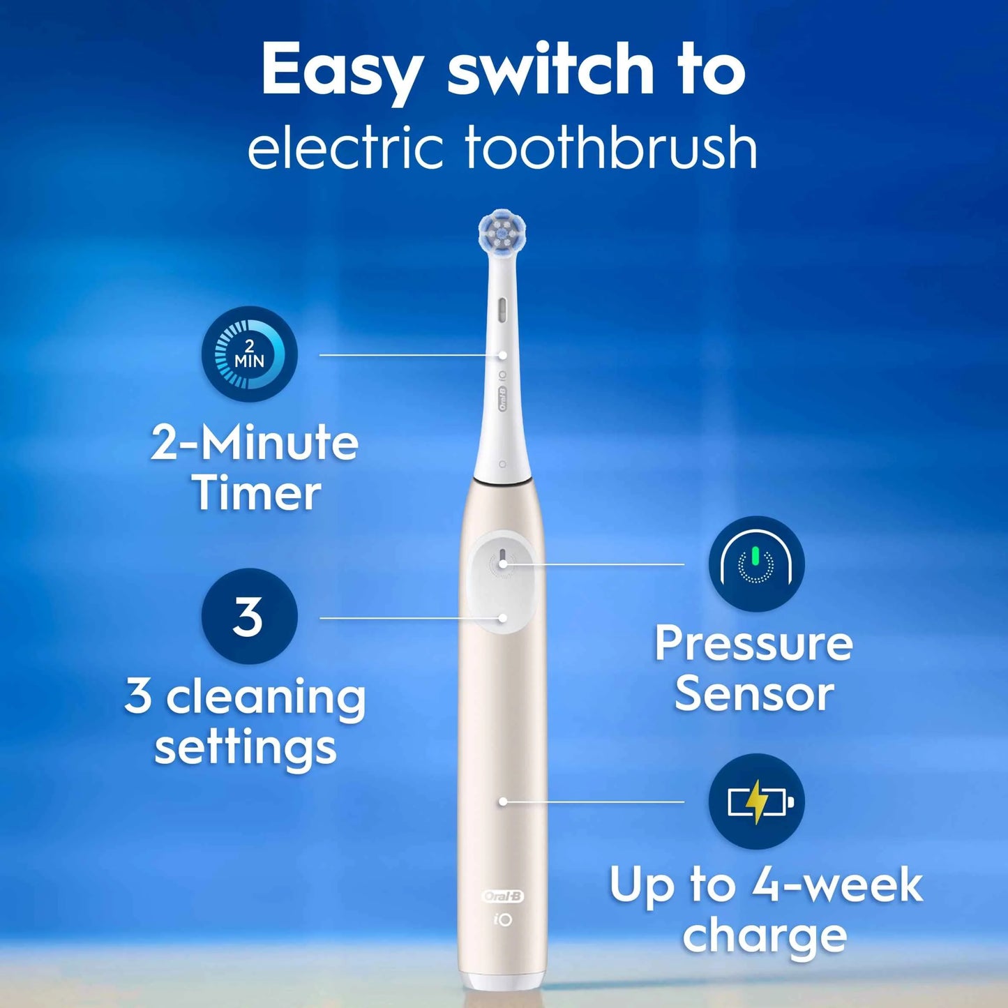 Io Series 2 Clean & Care Pink Electric by Oral-B