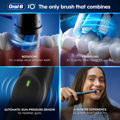 Io2 Electric Toothbrush Night Black & by Oral-B