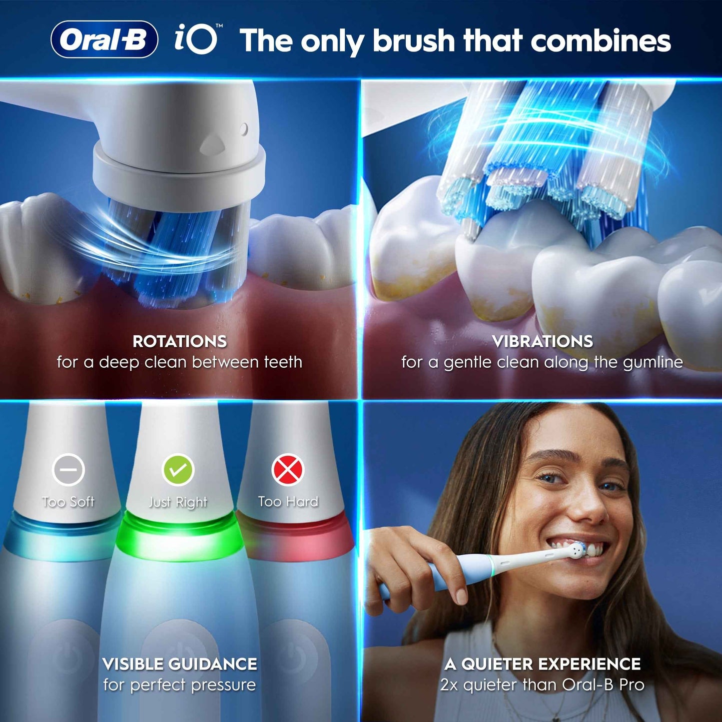 Io3 Ice Blue Electric Toothbrush + by Oral-B