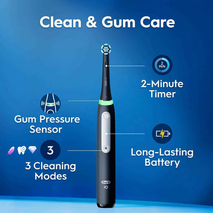Io3 Matte Black Electric Toothbrush by Oral-B